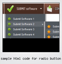 Sample Html Code For Radio Button