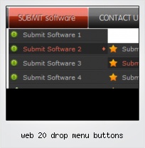 Web 20 Drop Menu Buttons