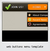 Web Buttons Menu Template