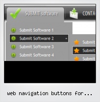 Web Navigation Buttons For Webpages