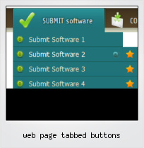 Web Page Tabbed Buttons