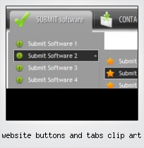 Website Buttons And Tabs Clip Art