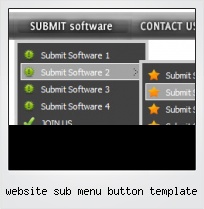 Website Sub Menu Button Template