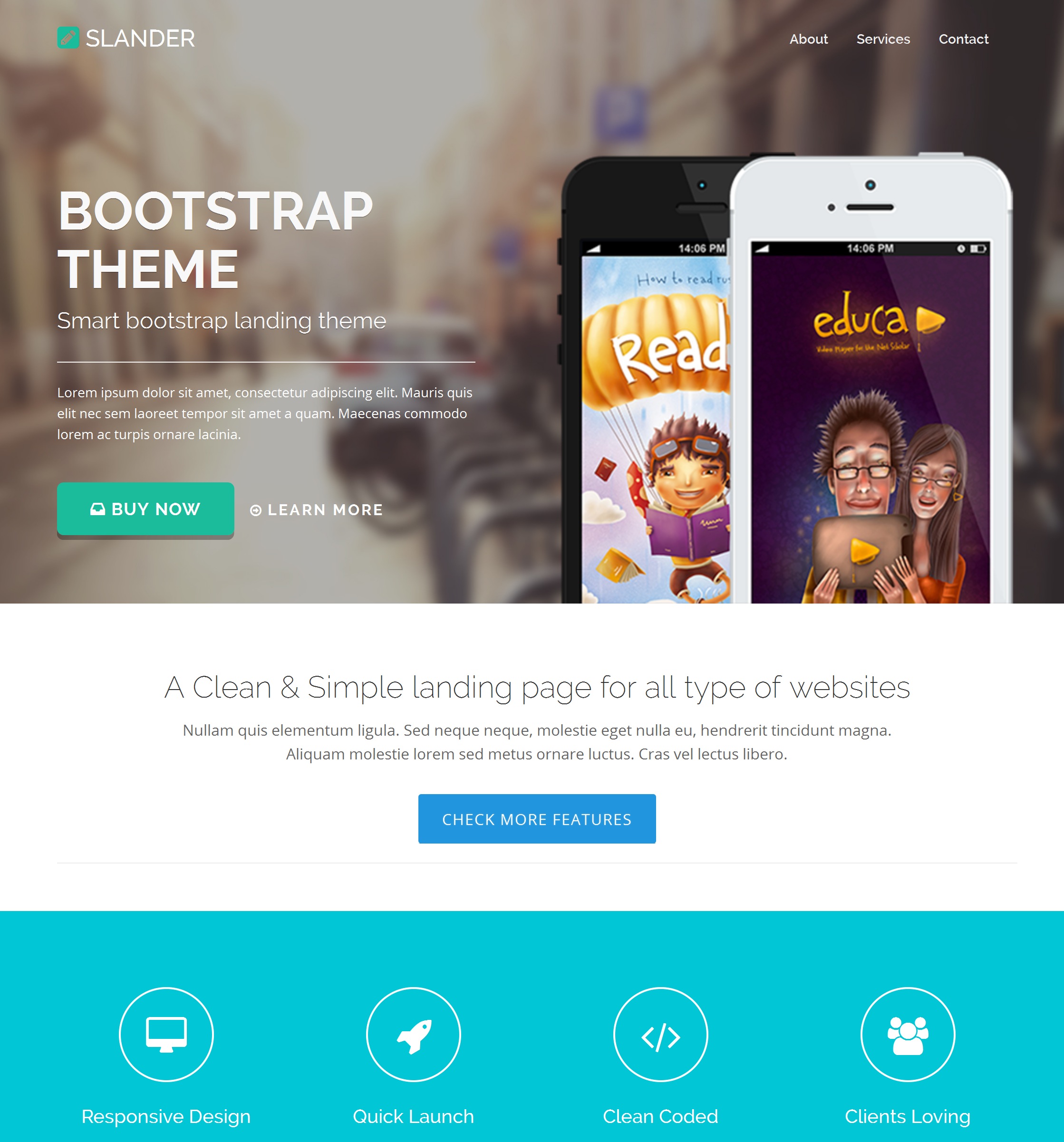 Free Bootstrap OnePage Theme